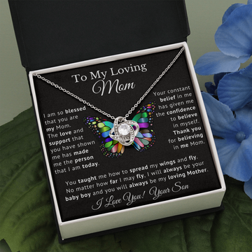 To My Loving Mom - white text - Boy Version