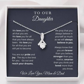 Gift for Daughter from Mom and Dad Necklace