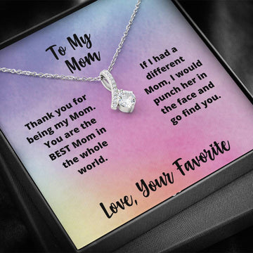 Gift for Mom - Necklace, Card and Gift Box