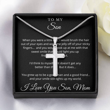 Cross Necklace for Son