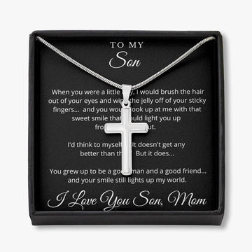 Cross Necklace for Son